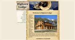 Desktop Screenshot of bighornlodge.org